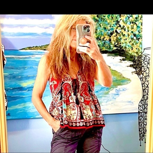 ⭐️Patrons of Peace, Boho Top, Super Soft, Washes So Well, Excellent Quality,S - Picture 5 of 13